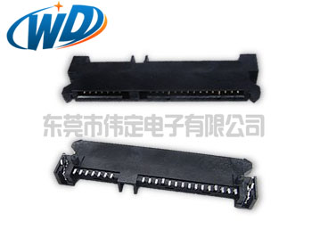 贴片7+15 22PIN HDD连接器SATA SMT接口母座高5.0mm