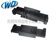 泰科贴片7+15 22PIN 硬盘连接器SATA TYCO SMT母头高5.85mm