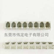5521 1X8 rj11 6P2C 可拼接灰色8口话接口